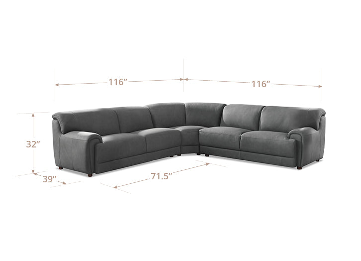 Polo Leather Sectional Collection