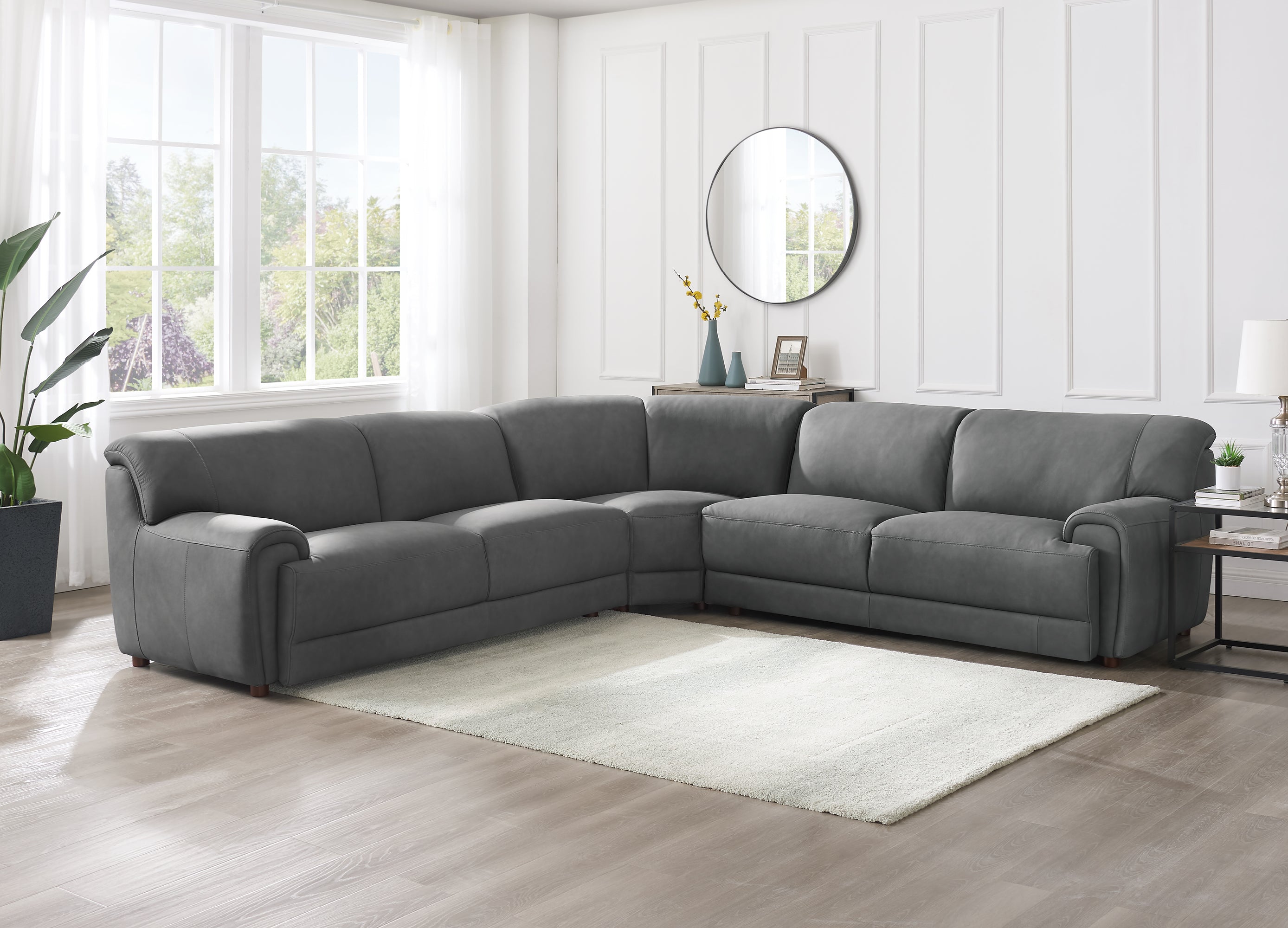 Polo Leather Sectional Collection