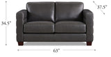 Ventura Top Grain Leather Sofa Collection