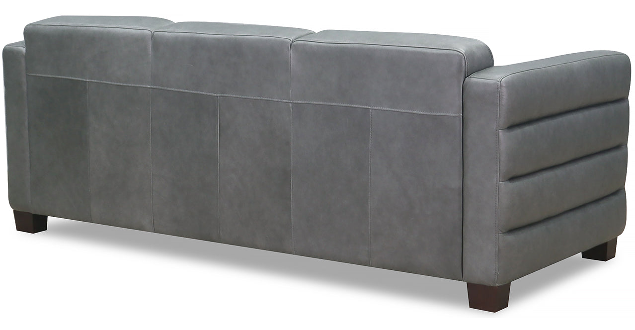 Ventura Top Grain Leather Sofa, Pewter