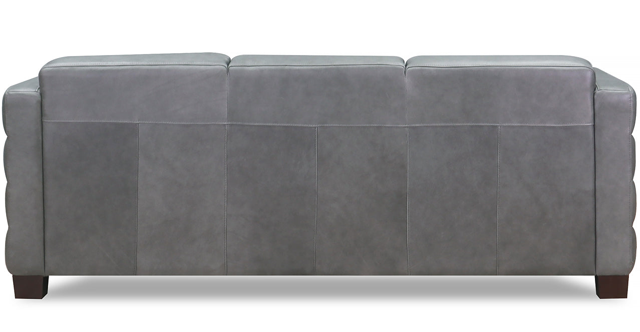 Ventura Top Grain Leather Sofa, Pewter