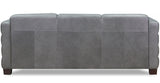 Ventura Top Grain Leather Sofa, Pewter