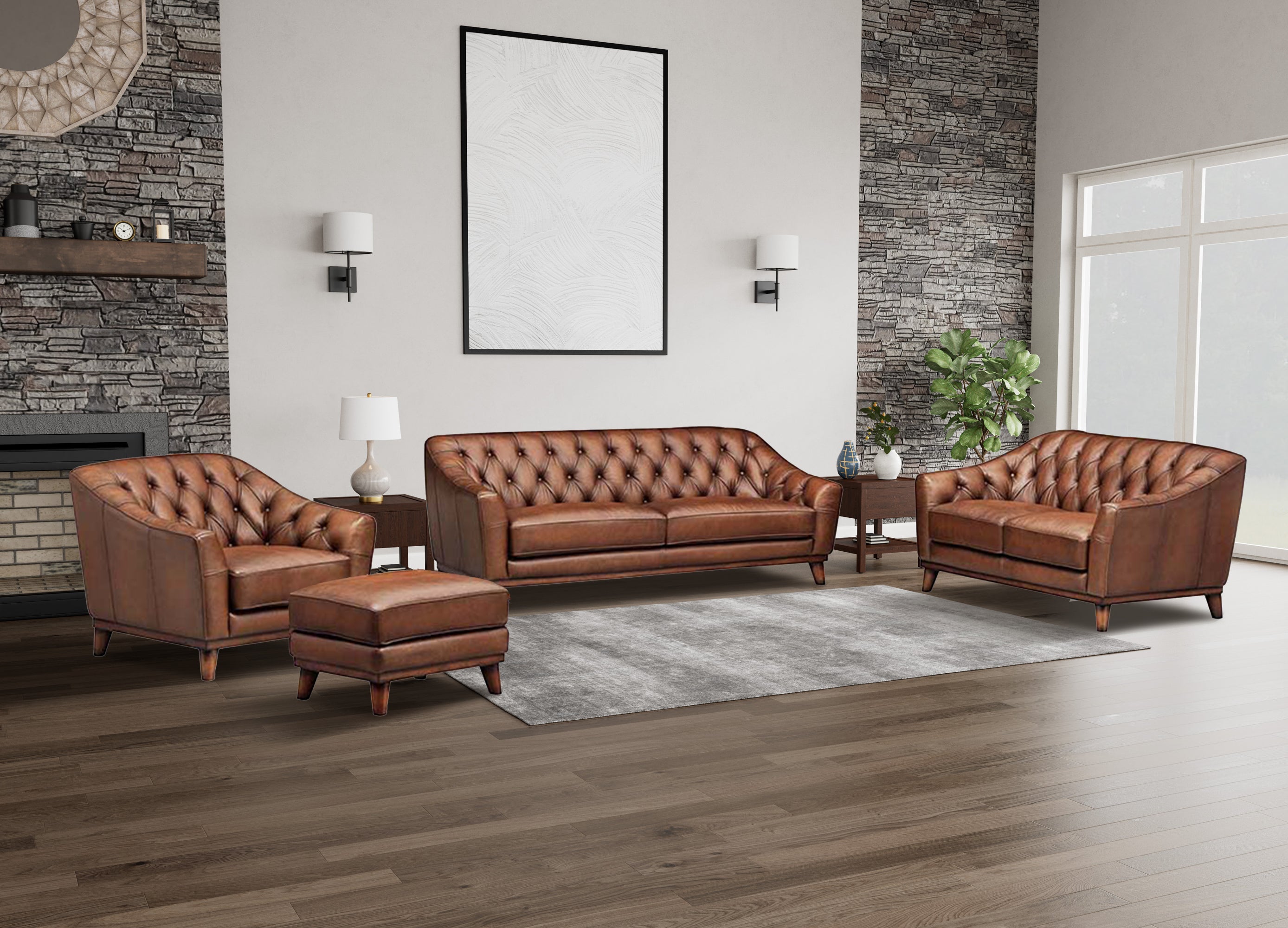 Lowell Leather Sofa Collection
