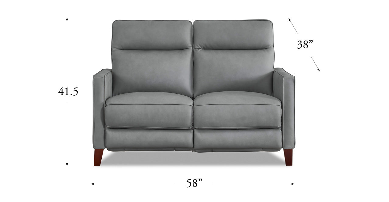 Ashby Power Headrest Zero Gravity Reclining Loveseat, Slate Gray