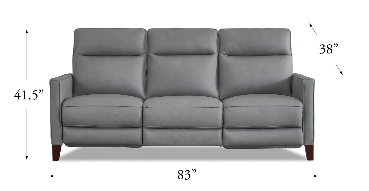 Ashby Power Headrest & Lumbar Zero Gravity Reclining Sofa, Slate Gray