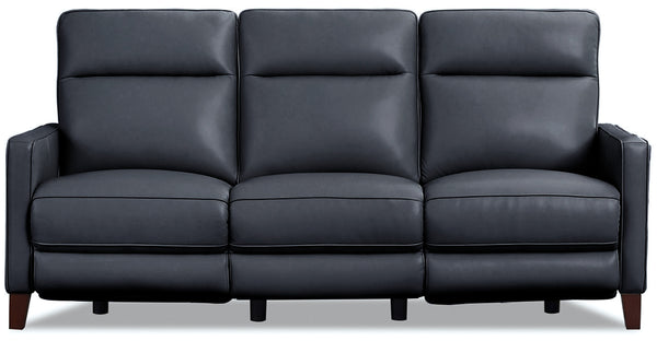 Ashby Power Headrest Lumbar Zero Gravity Reclining Sofa, Gunmetal Gray