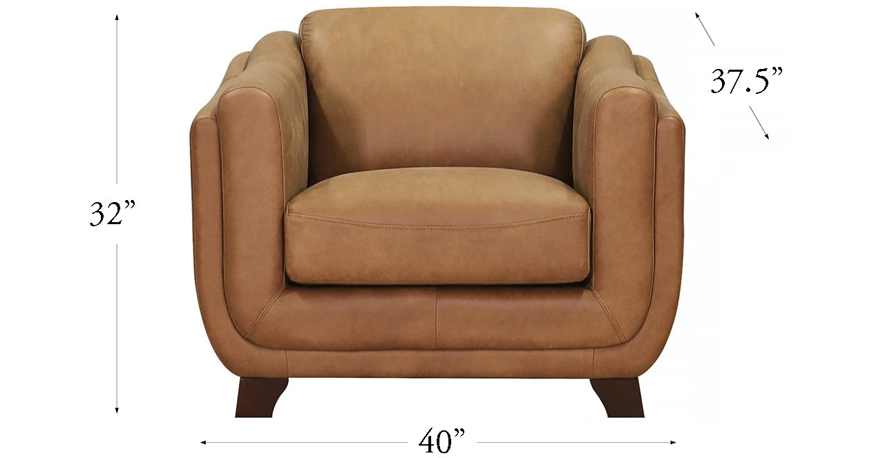 Omaha Waxy Pull-up Leather Sofa Collection, Furman Cinnamon