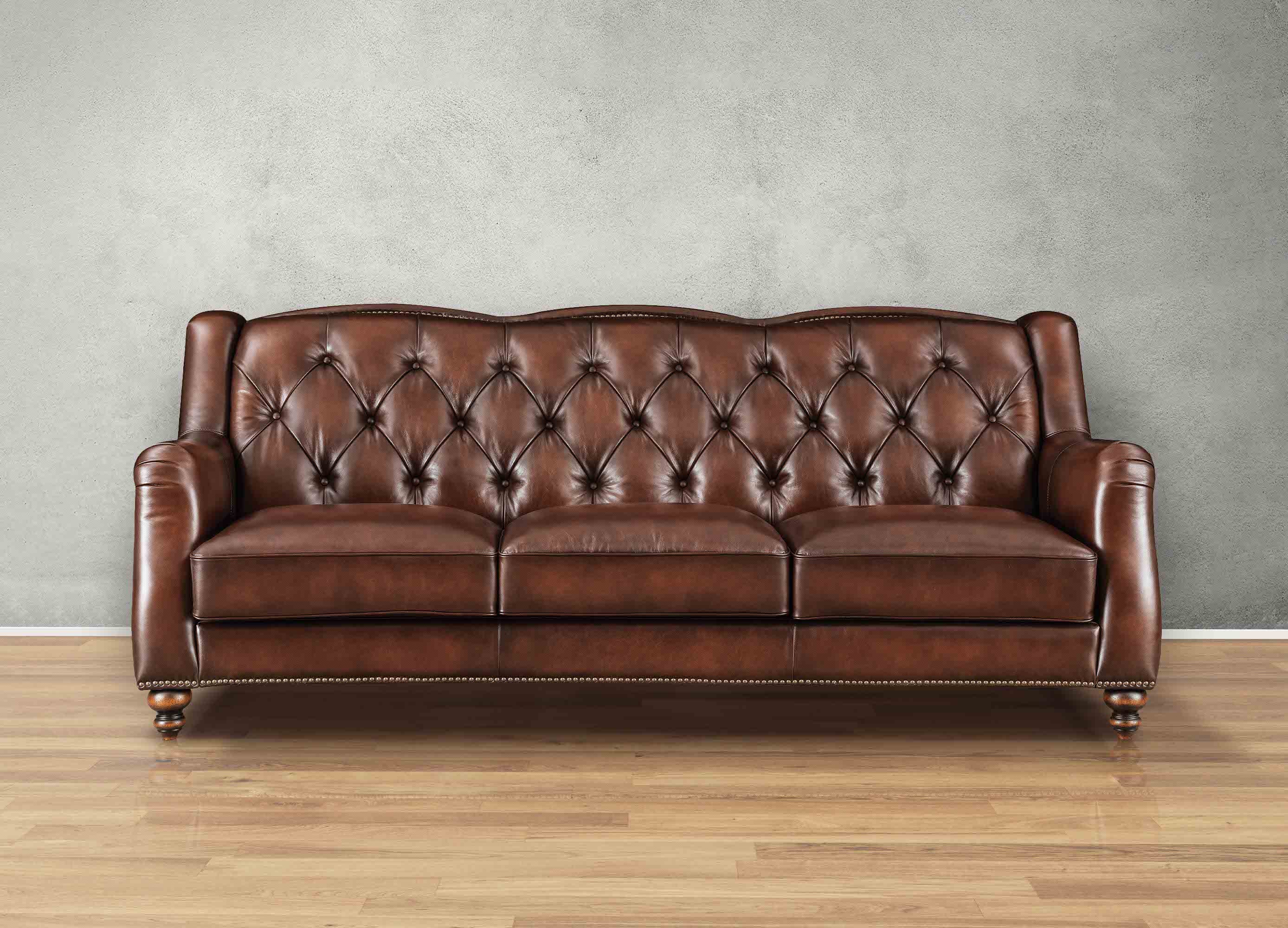 Hamptons Leather Sofa Collection