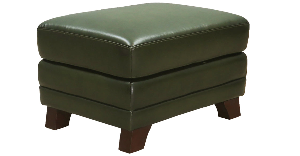 Fremont Leather Sofa Collection, Emerald Green
