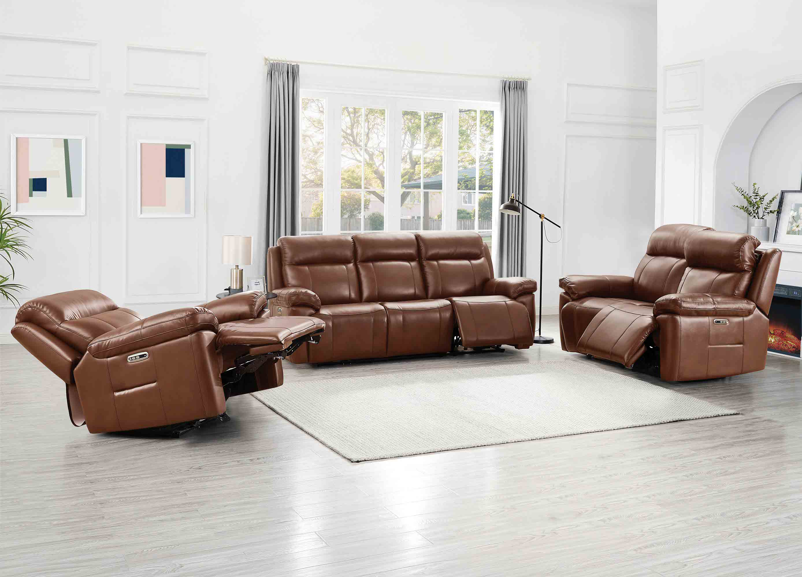 Riverside Power Headrest Lumbar Zero Gravity Reclining Sofa Collection