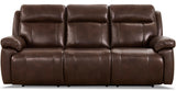 Riverside Power Headrest Lumbar Zero Gravity Reclining Sofa, Chestnut Brown