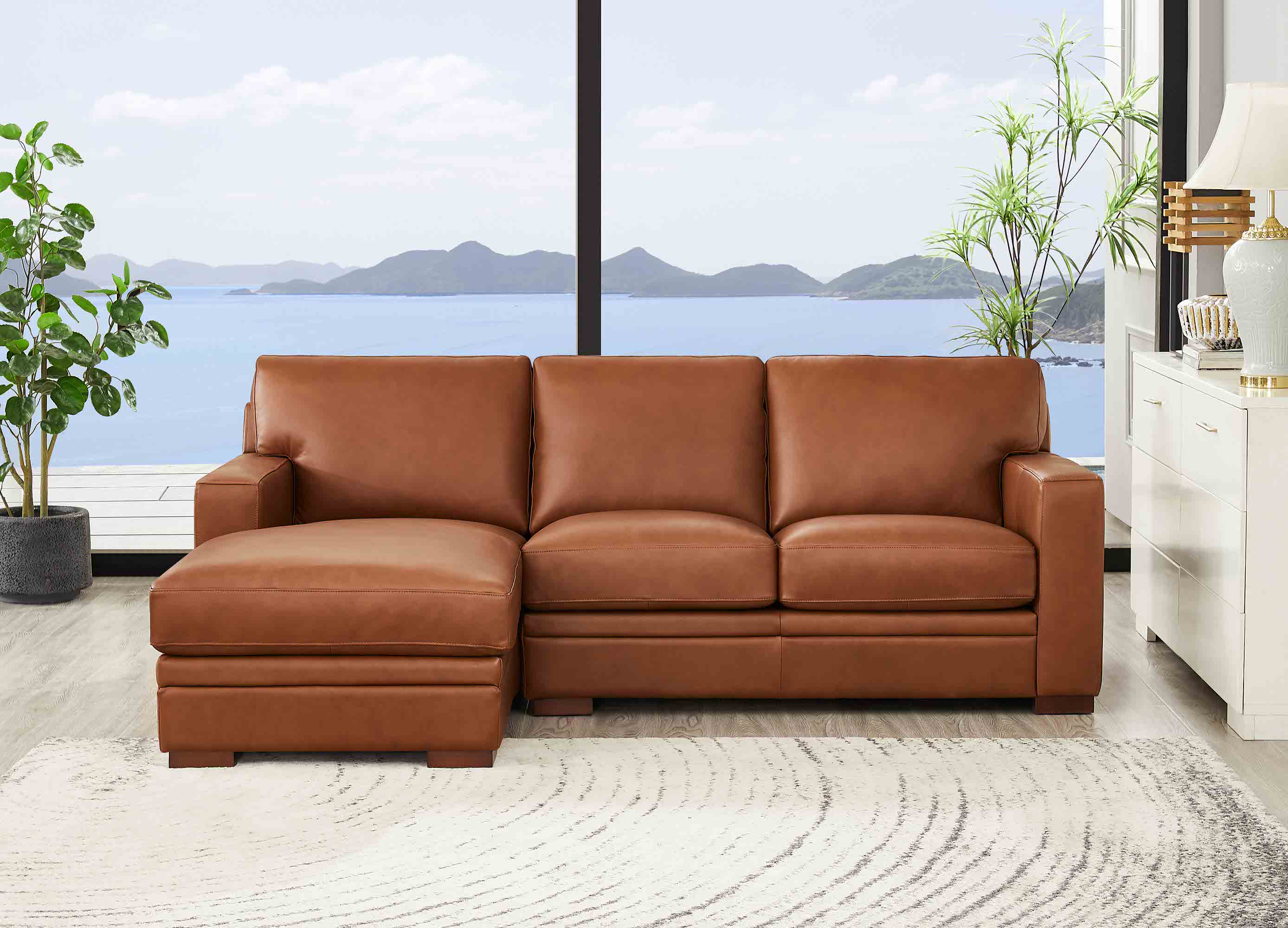 Dillon Leather Sectional Collection