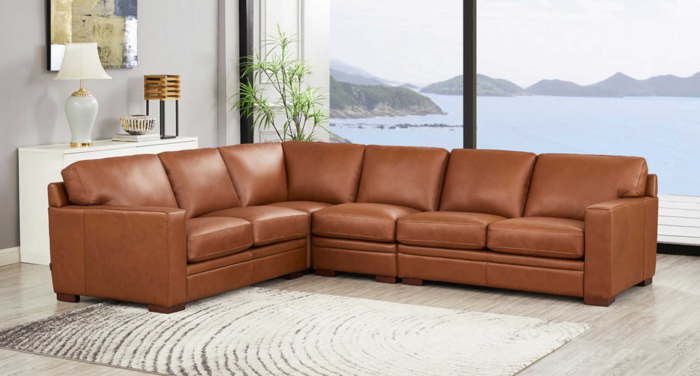 Dillon Leather Sectional Collection