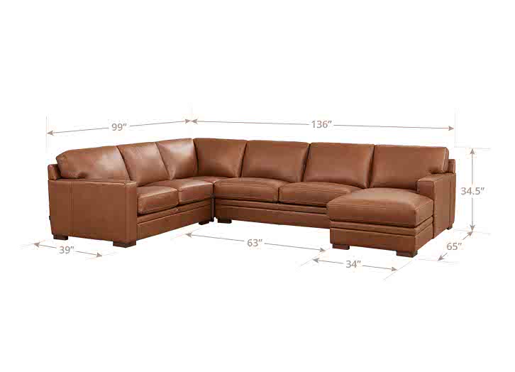 Dillon Leather Sectional Collection