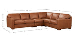 Dillon Leather Sectional Collection - Hydeline USA