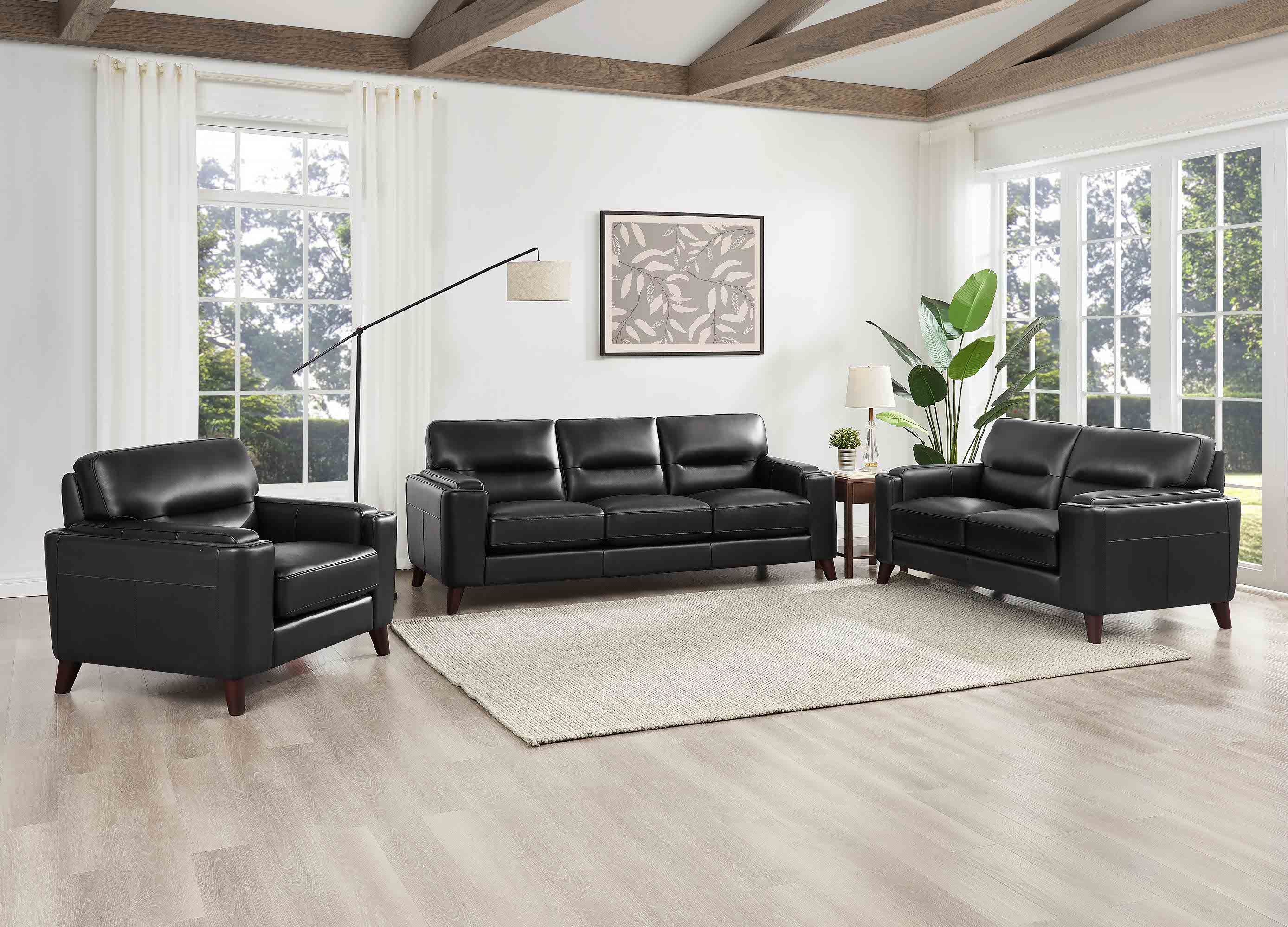 Elm Leather 3-Seater Sofa Collection
