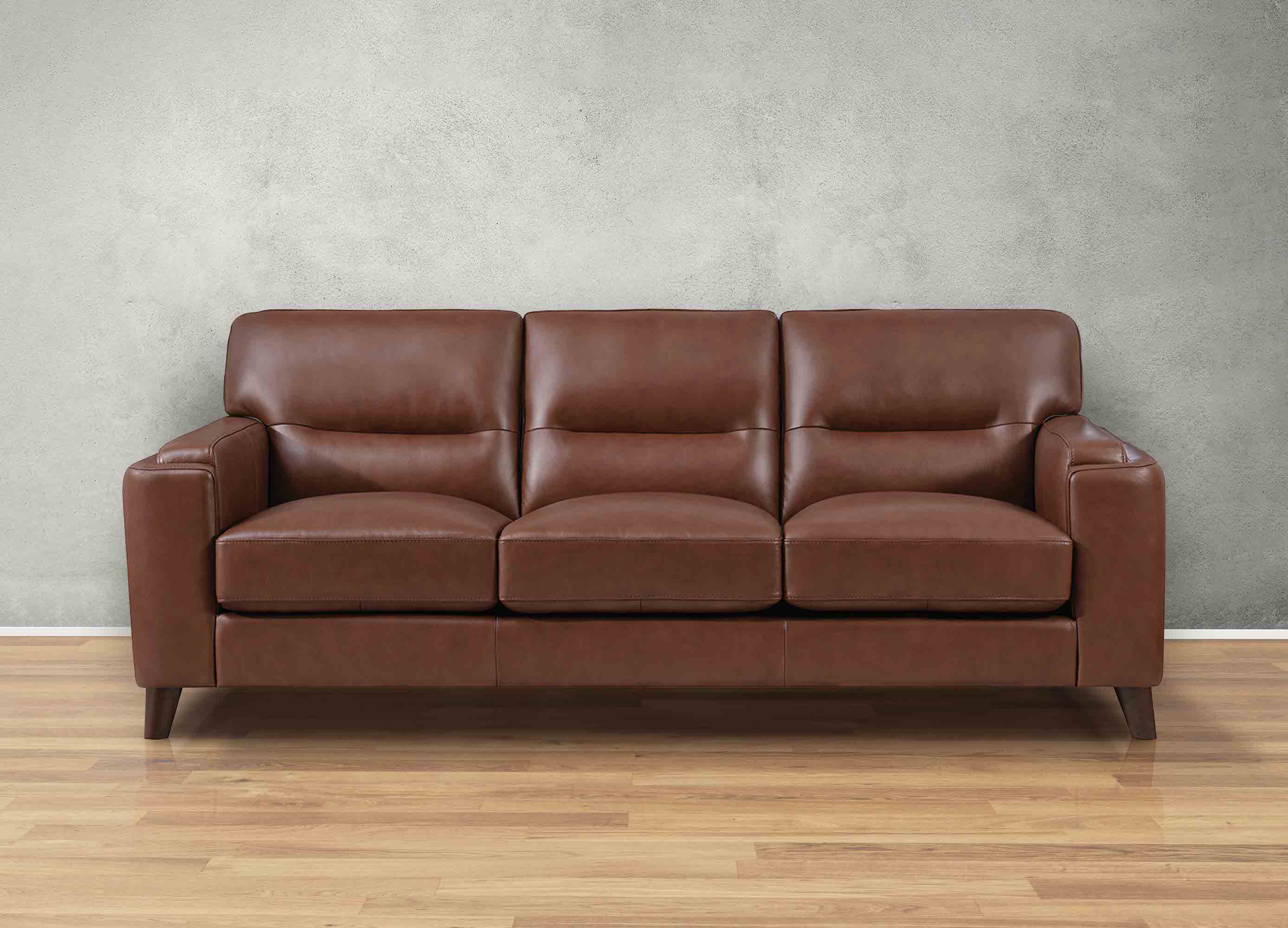 Elm Leather 3-Seater Sofa Collection