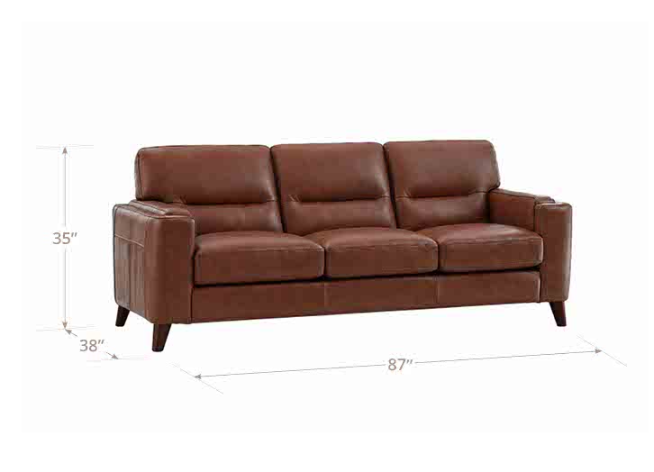 Elm Leather 3-Seater Sofa Collection
