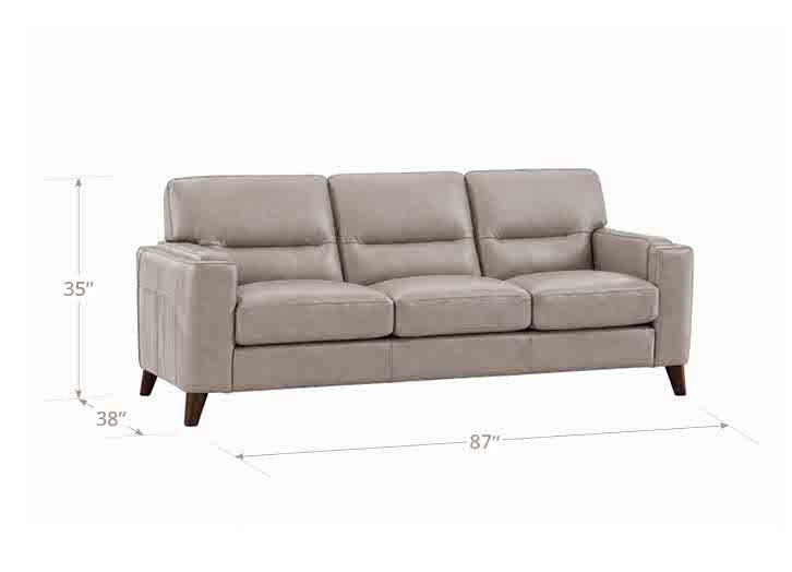 Elm Leather 3-Seater Sofa Collection
