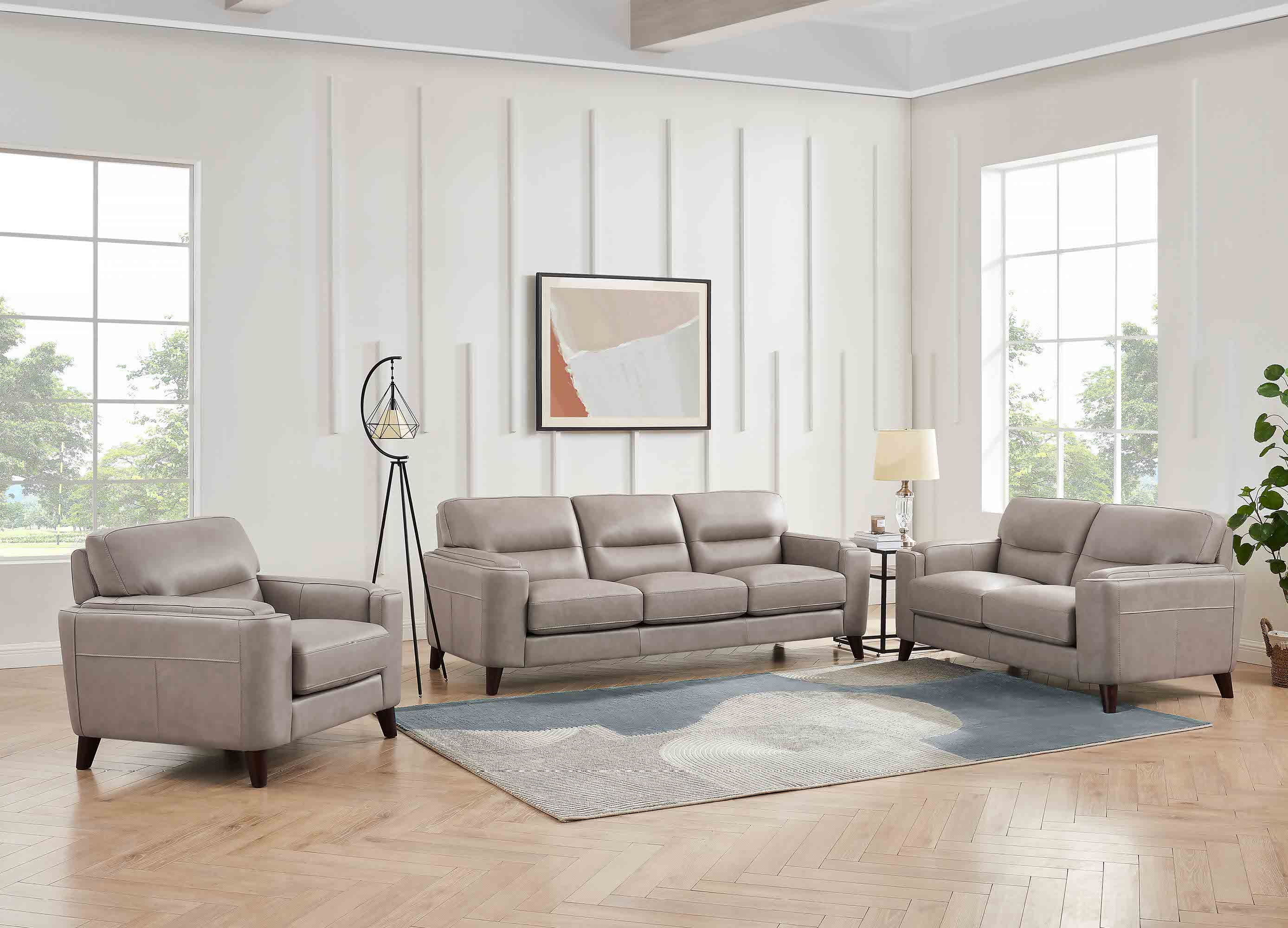 Elm Leather 3-Seater Sofa Collection