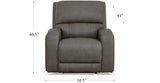 Jasper Zero Gravity Power Reclining Sofa Collection, Fossil Gray