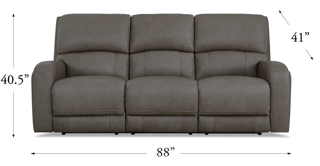 Jasper Zero Gravity Power Reclining Sofa Collection, Fossil Gray