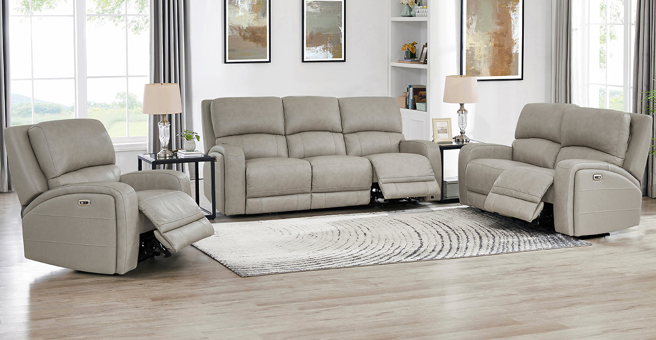 Jasper Zero Gravity Power Reclining Sofa Collection, Stone Gray