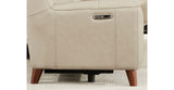 Torino Power Headrest Zero Gravity Sofa Collection, Ivory White