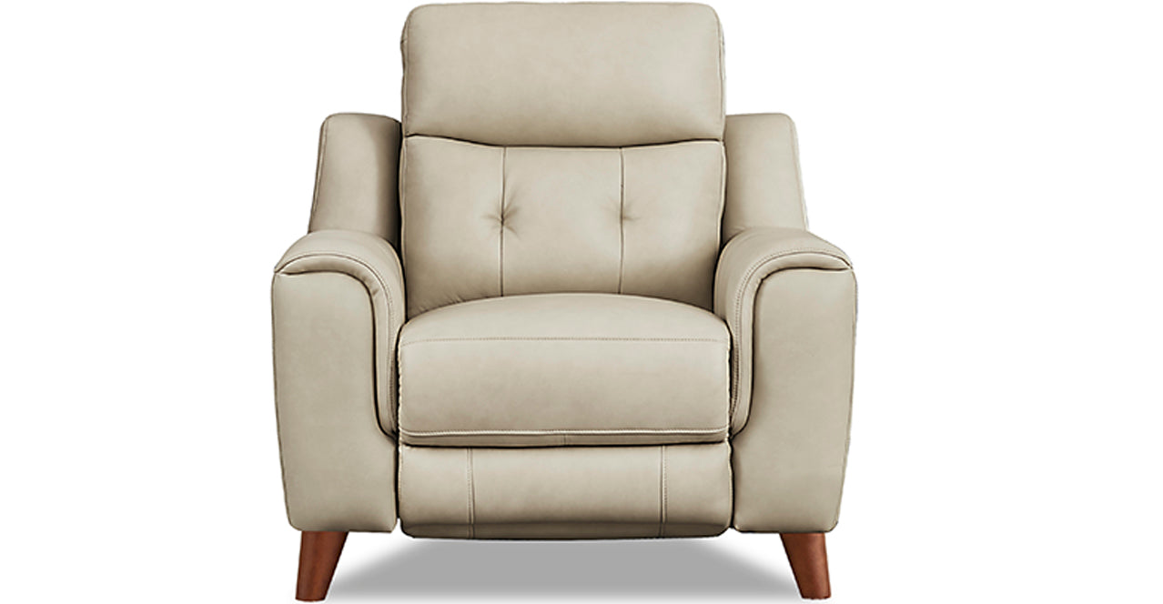 Torino Power Headrest Zero Gravity Sofa Collection, Ivory White