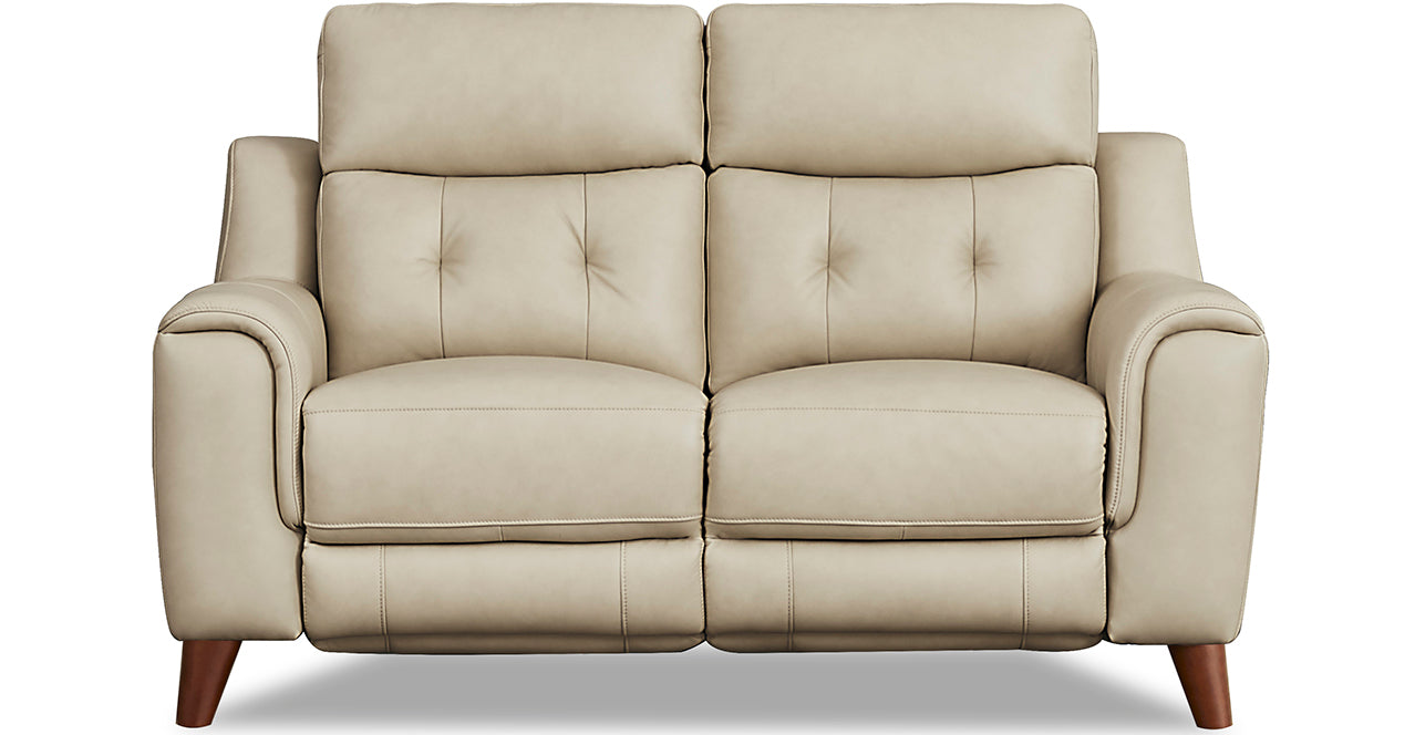 Torino Power Headrest Zero Gravity Sofa Collection, Ivory White