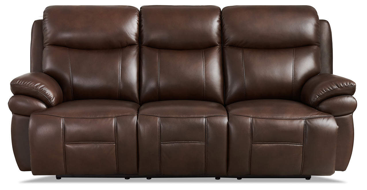 Springdale Power Headrest Zero Gravity Reclining Sofa, Chestnut Brown
