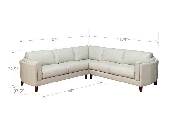 Maui Leather Sectional Collection