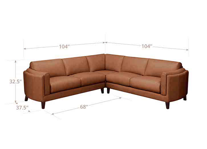 Maui Leather Sectional Collection