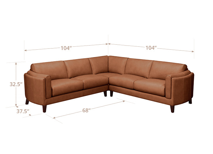Maui Leather Sectional Collection