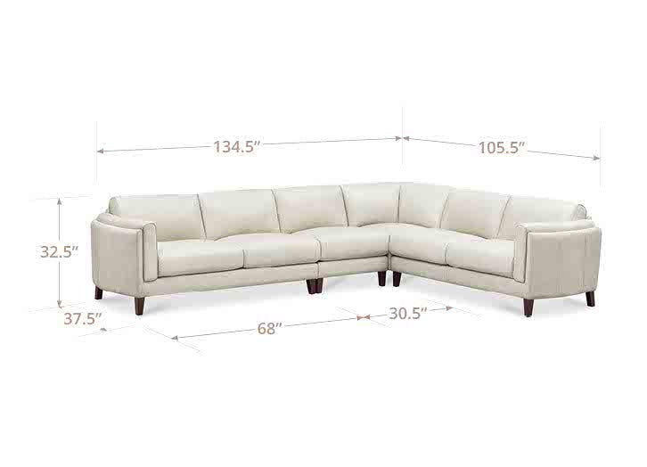 Maui Leather Sectional Collection