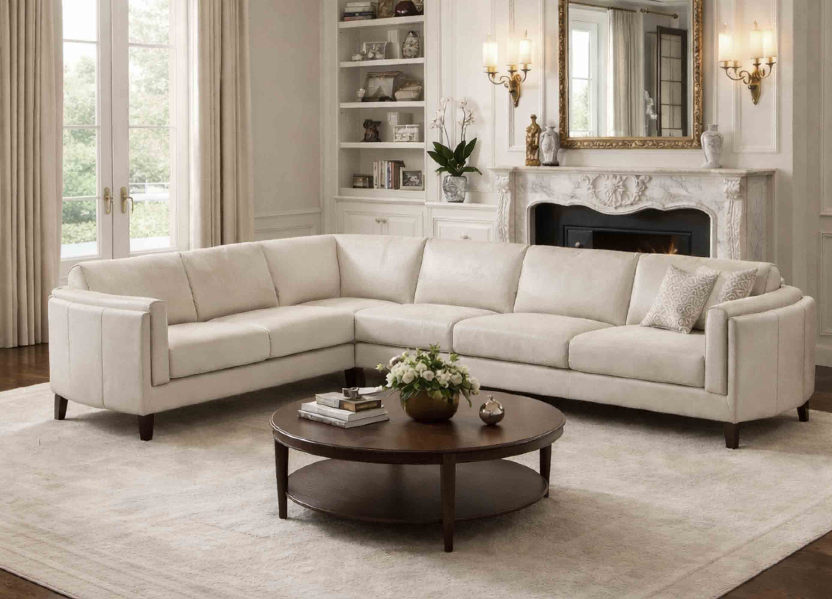 Maui Leather Sectional Collection