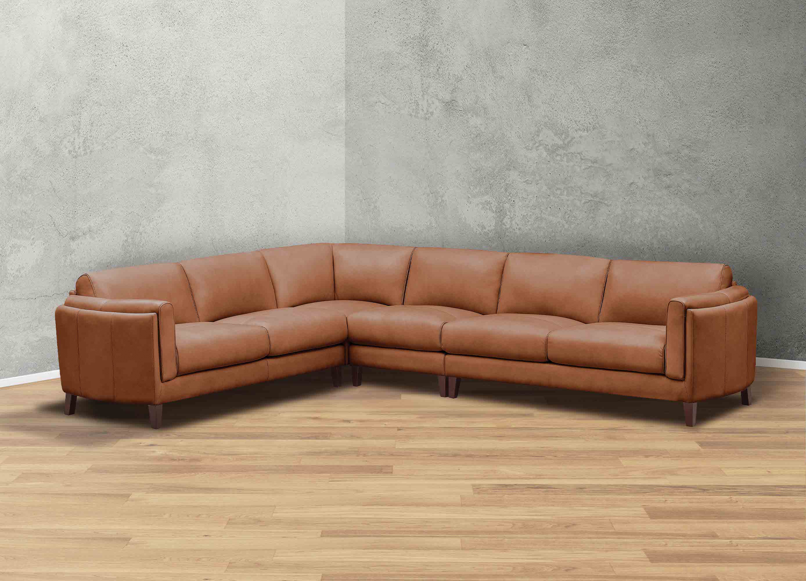 Maui Leather Sectional Collection