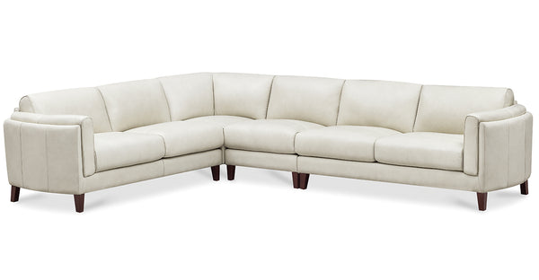 Maui Leather Sectional Collection, Natural