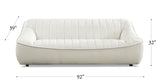 Snug Leather Sofa Collection, Cream White