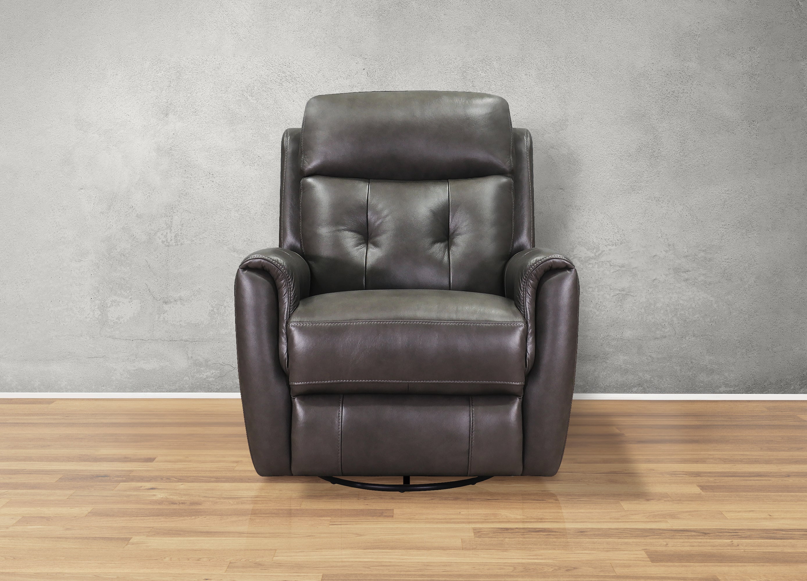 Torino Power Headrest Swivel Glider Leather Recliner
