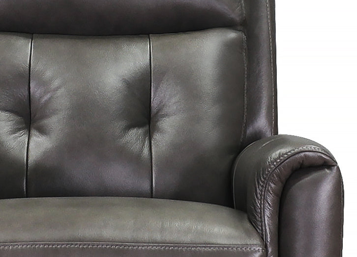 Torino Power Headrest Swivel Glider Leather Recliner