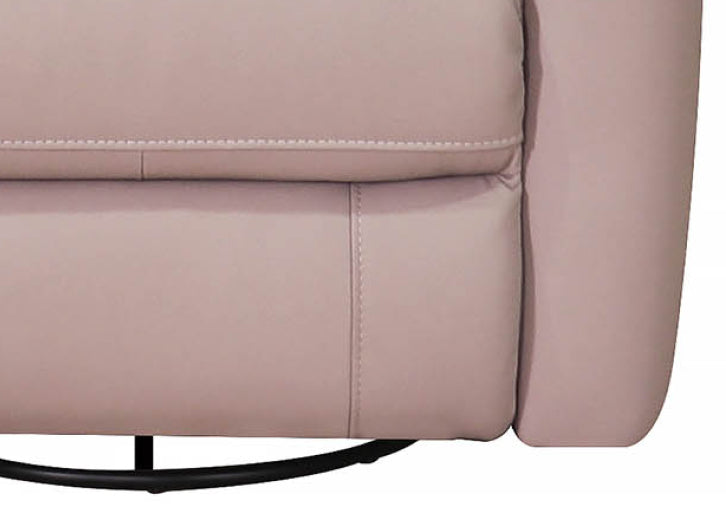 Sterling Power Headrest Swivel Glider Leather Recliner