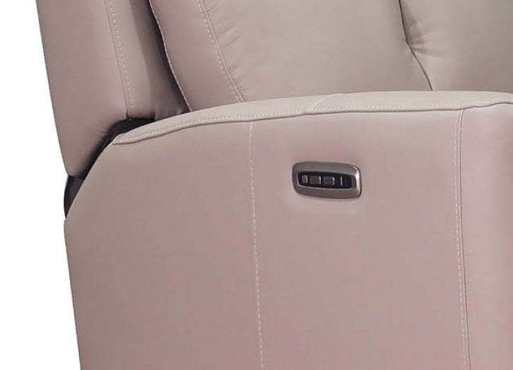 Sterling Power Headrest Swivel Glider Leather Recliner