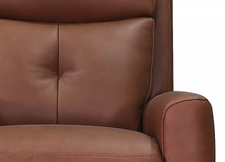 Sterling Power Headrest Swivel Glider Leather Recliner