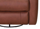 Sterling Power Headrest Swivel Glider Leather Recliner
