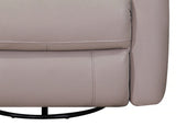 Sterling Power Headrest Swivel Glider Leather Recliner