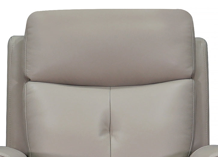 Sterling Power Headrest Swivel Glider Leather Recliner