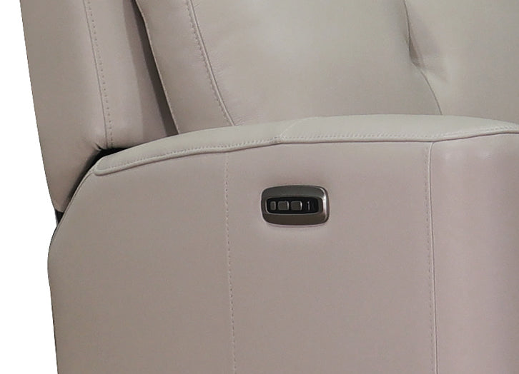 Sterling Power Headrest Swivel Glider Leather Recliner