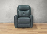 Sterling Power Headrest Swivel Glider Leather Recliner