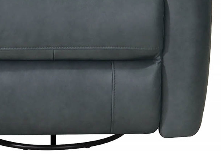 Sterling Power Headrest Swivel Glider Leather Recliner